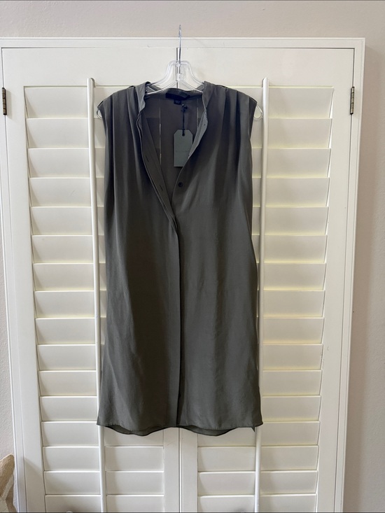 All Saints Dresses & Skirts - All Saints Nenna VLK Light Khaki Sleeveless Button Dress